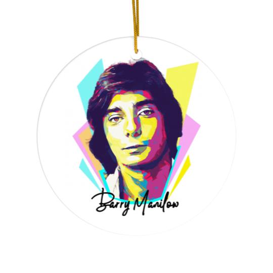 Discover Wpap Pop Art Baraaary Manilow Ceramic Ornaments