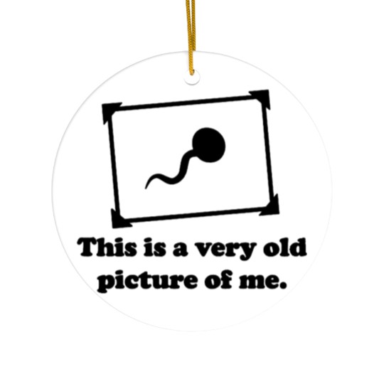 Discover This Is a very Old Picture of me Ceramic Ornaments