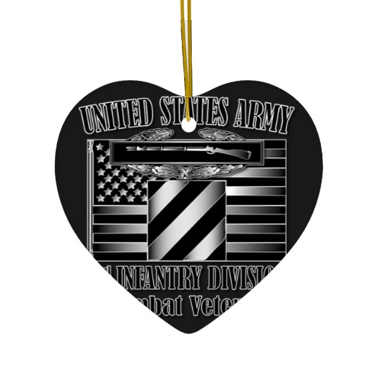 Discover 3Rd Infantry Division Combat Veteran Ceramic Ornaments