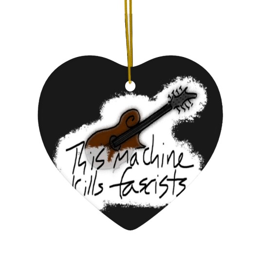 Discover Mandolin This Machine Kills Fascists Ceramic Ornaments