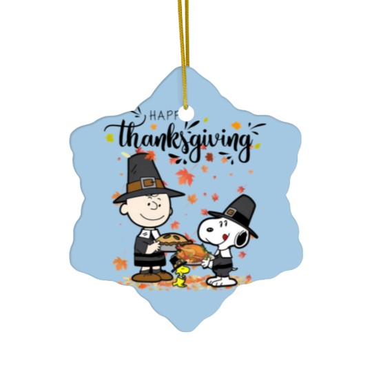 Discover Snoopy Thanksgiving Ceramic Ornaments