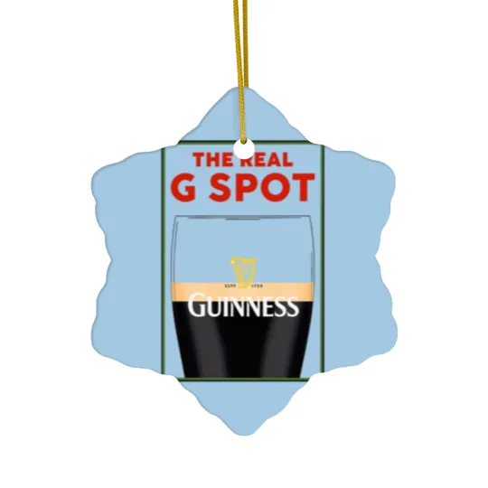 Discover Guinness Vintage Ceramic Ornaments, Split the G, Funny Ceramic Ornaments