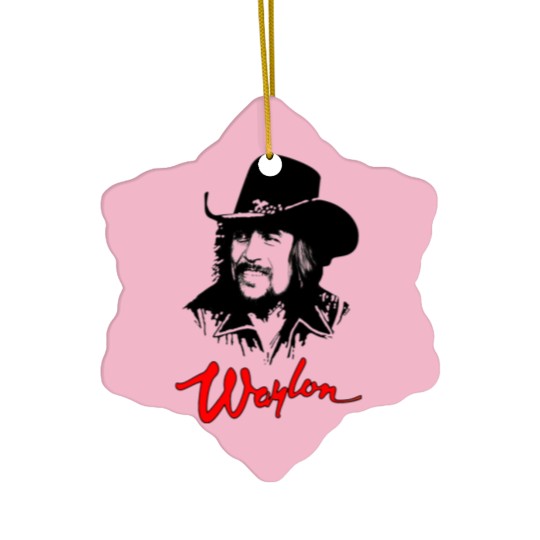 Discover Waylon Jennings Outlaw Movement In Country Music Unisex Ceramic Ornaments, The Waylors the house band Ceramic Ornaments