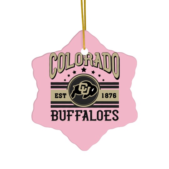 Discover Colorado Buffaloes Football Est 1876 Ceramic Ornaments, University of Colorado Ceramic Ornaments