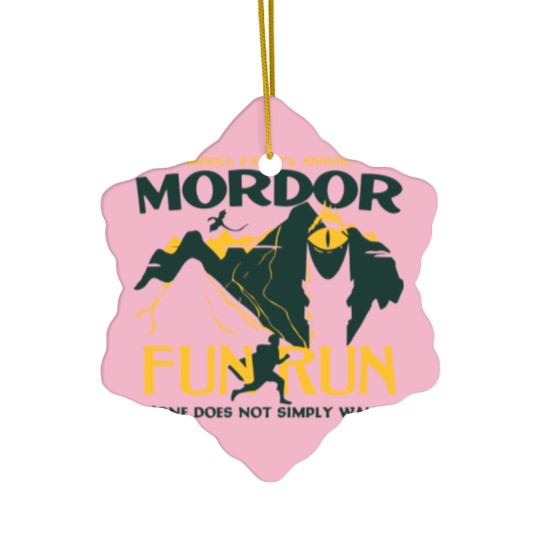 Discover MORDOR FUN RUN Ceramic Ornaments