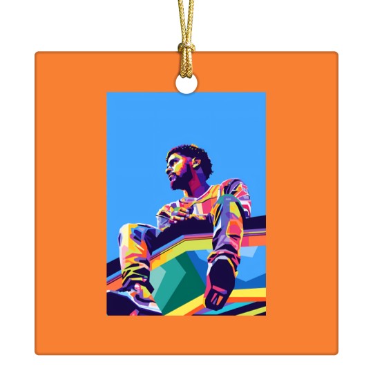 Discover J Cole Wpap Pop Art - J Cole - Ceramic Ornaments