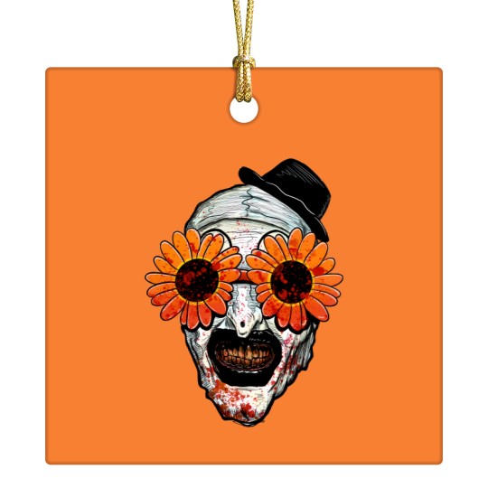 Discover Art The Clown Terrifier 2 Sunflower Sunglasses Classic Ceramic Ornaments