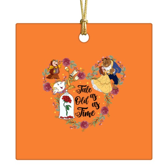 Discover Tale As Old As Time Ceramic Ornaments, Beauty Beast Ceramic Ornaments,