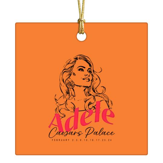 Discover Adele 2024 Tour Ceramic Ornaments, Adele Merch Ceramic Ornaments