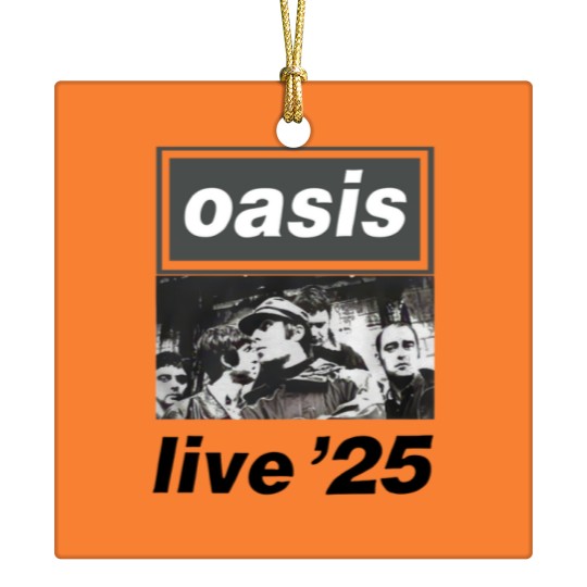 Discover Oasis Live 2025 World Tour  Unisex Ceramic Ornaments Oasis Band Ceramic Ornaments