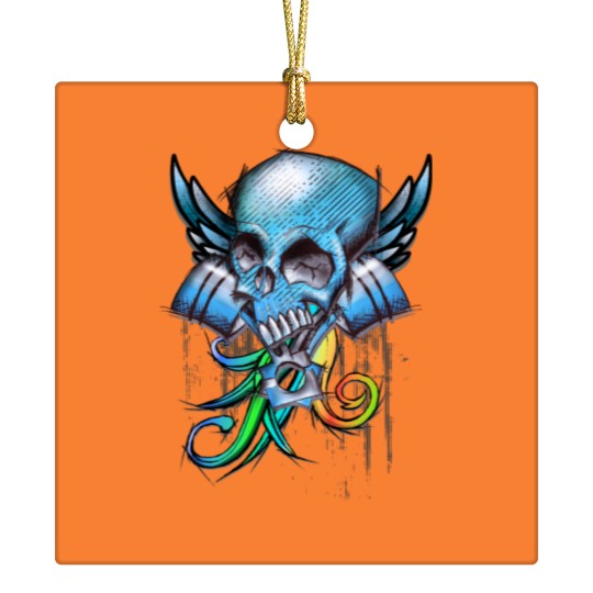 Discover Skull Tuning Design Ceramic Ornaments