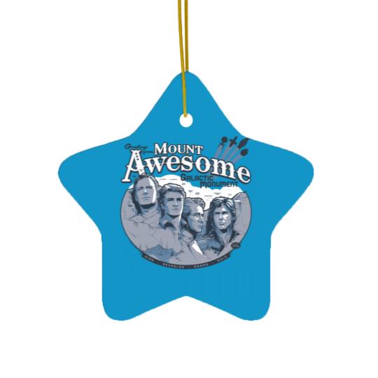 Discover Mt. Awesome - Science Fiction - Ceramic Ornaments