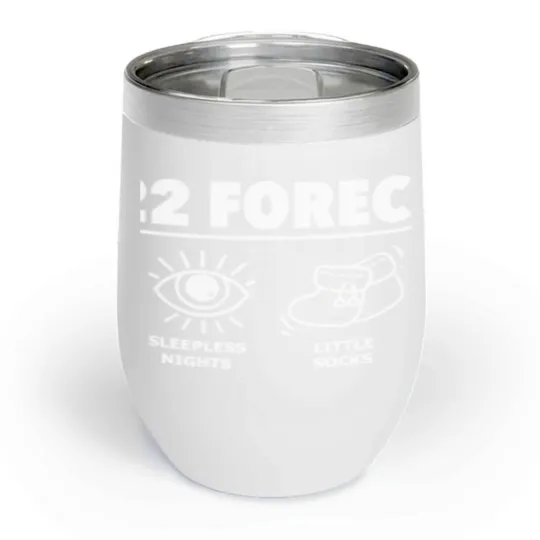Discover 2022 Forecast New Dad Mom Baby Announcement Pregnancy Gift Chill Wine Tumblers