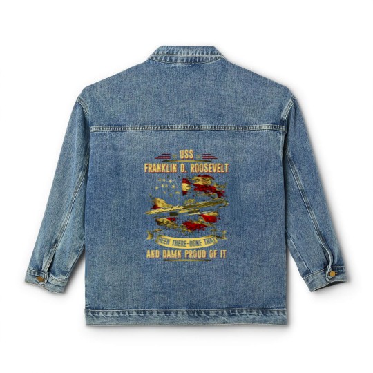 Discover Uss Franklin D Roosevelt (Cv-42) Classic Women's Denim Jackets
