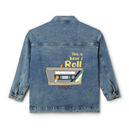 Discover Cassette Tape Classic 80s 90s - Cassette Tape - Classic Women's Denim Jackets