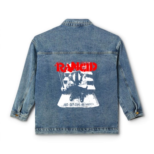 Discover Rancid And Out Come The Wolves  Merchandis Classic Women's Denim Jackets