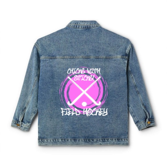 Discover Chicks with Sticks Field Hockey Classic Women's Denim Jackets