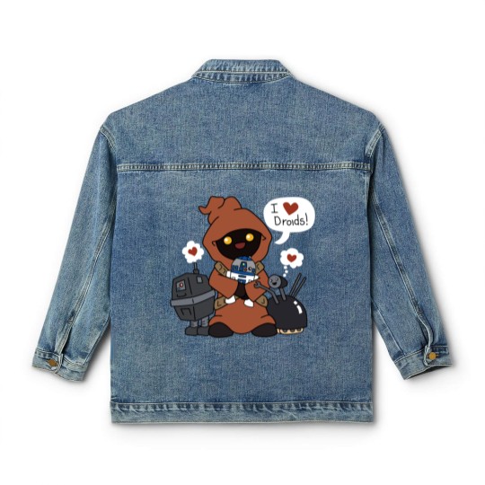 Discover Jawas Love Droids Classic Women's Denim Jackets