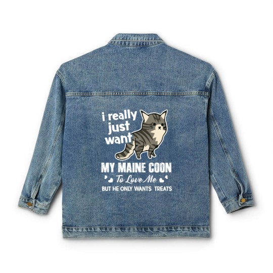 Discover Maine Coon Cat Lover Classic Women's Denim Jackets Classic Women's Denim Jackets