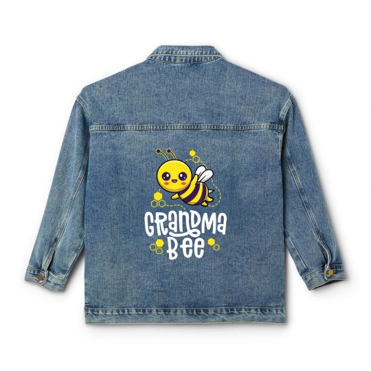 Discover Family Bee Grandma Birthday First Bee Day Outfit Classic Women's Denim Jackets