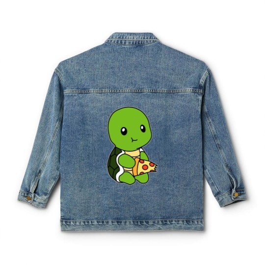 Discover Turtle pizza Classic Women's Denim Jackets