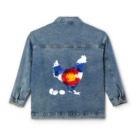 Discover Colorado Chickens Classic Women's Denim Jackets
