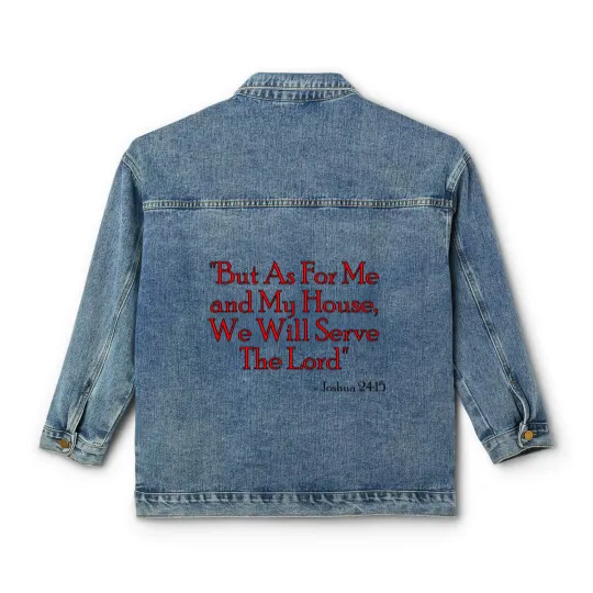 Discover Joshua 24:15 Classic Women's Denim Jackets