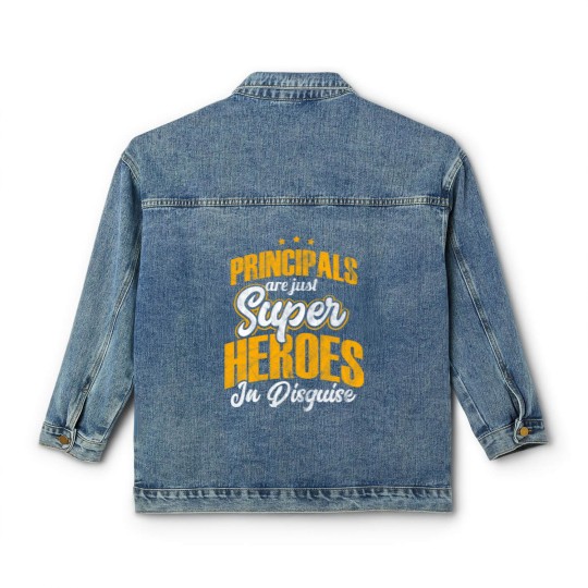 Discover Classic Women's Denim Jackets for principal as a gift - superhero Classic Women's Denim Jackets