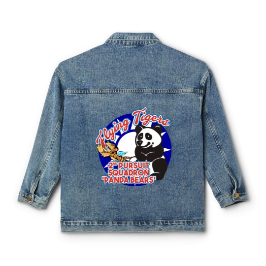 Discover AVG Flying Tigers - 2nd Pursuit 'Panda Bears' Classic Women's Denim Jackets