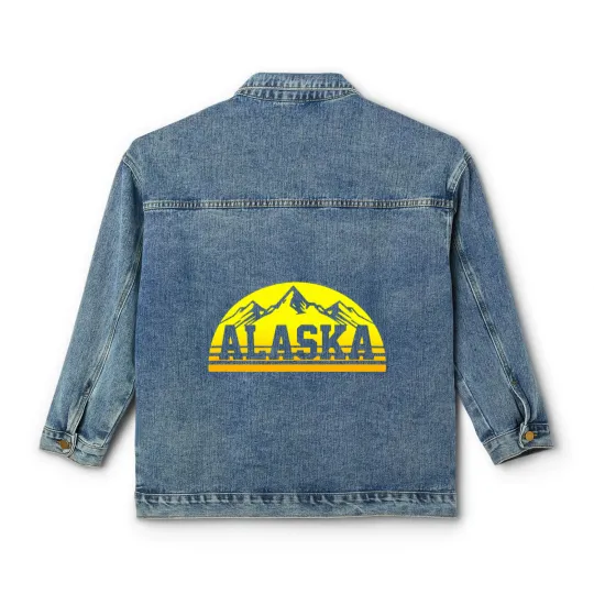 Discover Alaska Vintage Alaska Day Classic Women's Denim Jackets