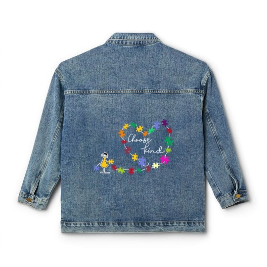 Discover Choose Kind Classic Women's Denim Jackets