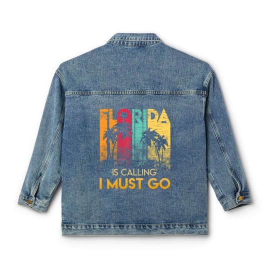 Discover Florida Strong Men's Classic Women's Denim Jackets Florida Is Calling I Must Go