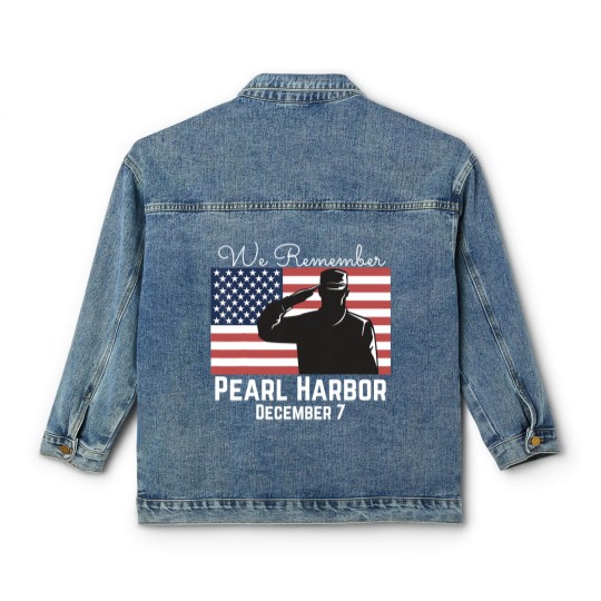 Discover We Remember Pearl Harbor Classic Women's Denim Jackets