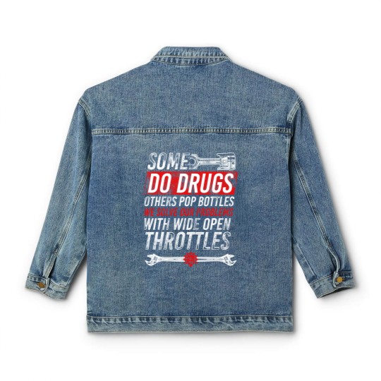 Discover Wide Open Throttle Classic Women's Denim Jackets - Car or Truck Racing Classic Women's Denim Jackets