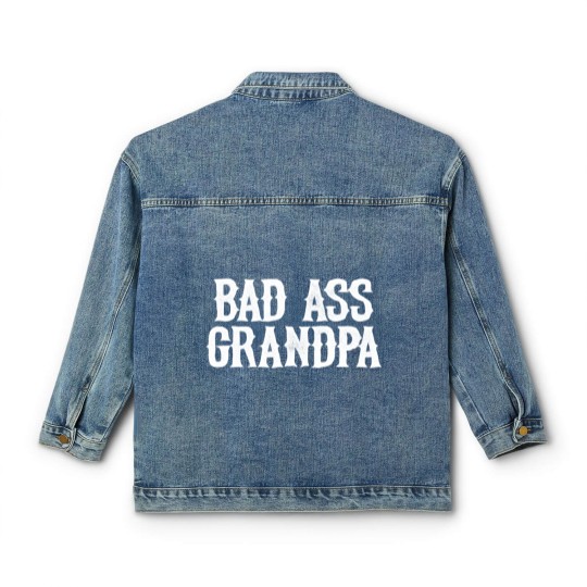 Discover Men's Classic Women's Denim Jackets Bad Ass Grandpa