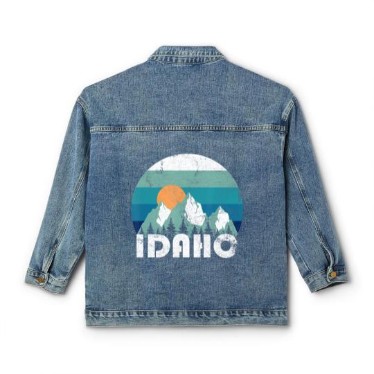 Discover Idaho State Retro Vintage Classic Women's Denim Jackets