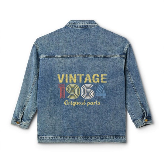 Discover 57th Birthday Classic Women's Denim Jackets for Men - Retro Birthday - 1964 Original Parts