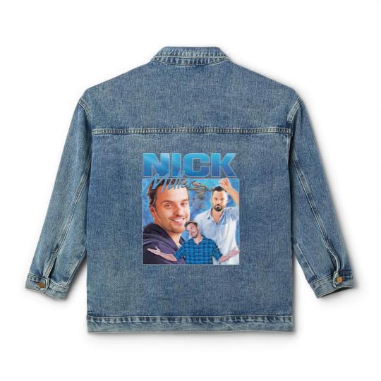 Discover Nick Miller Homage Classic Women's Denim Jackets Classic Women's Denim Jackets Top Funny TV Icon Gift Men's Women's Girl