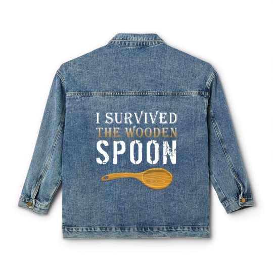 Discover Survivor Classic Women's Denim Jackets I Survived The Wooden Spoon