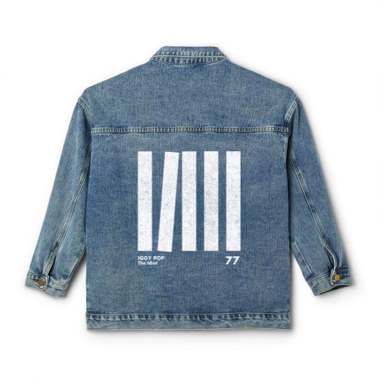 Discover Iggy Pop The Idiot / Minimal Graphic Design Tribute - Iggy Pop - Classic Women's Denim Jackets