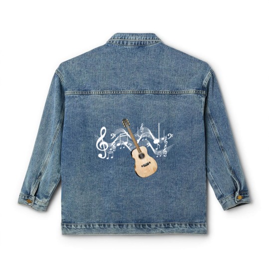 Discover Acoustic Guitar Classic Women's Denim Jackets