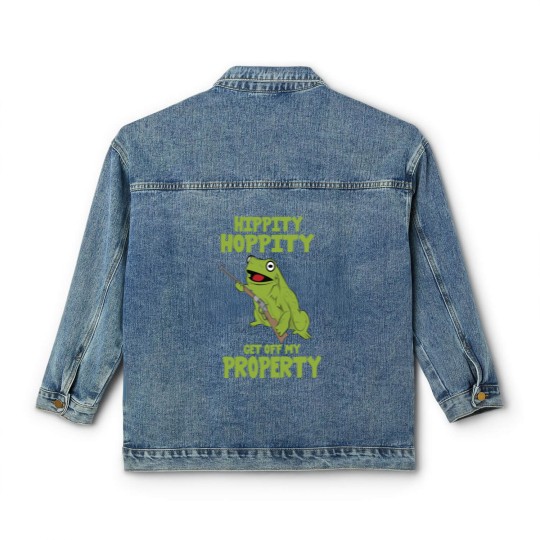 Discover hippity hoppity property get away from my property Classic Women's Denim Jackets