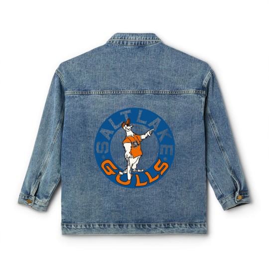 Discover Defunct - Salt Lake Gulls Baseball 1977 - Salt Lake City - Classic Women's Denim Jackets