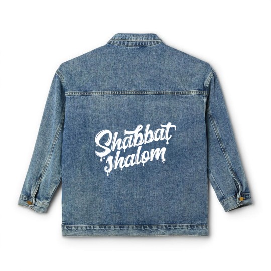 Discover Shabbat Shalom Drip - Sabbath - Classic Women's Denim Jackets