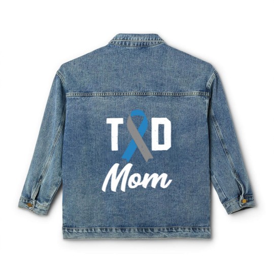 Discover T1D Mom Diabetes Insulin awareness month - Diabetes - Classic Women's Denim Jackets
