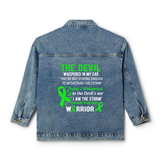 Discover I Am The Storm Traumatic Brain Injury Warrior Classic Women's Denim Jackets