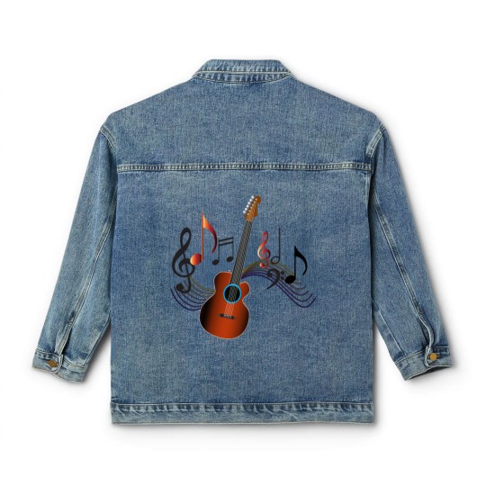 Discover Acoustic Guitar Classic Women's Denim Jackets