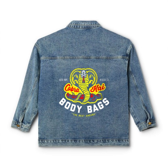 Discover Cobra Kai - Cobra Kai Body Bags Classic Women's Denim Jackets