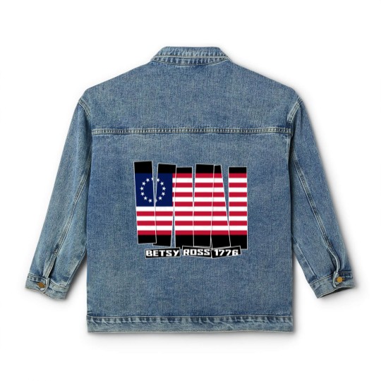 Discover Betsy Ross flag 1776 - Rush Limbaugh Betsy Ross - Classic Women's Denim Jackets