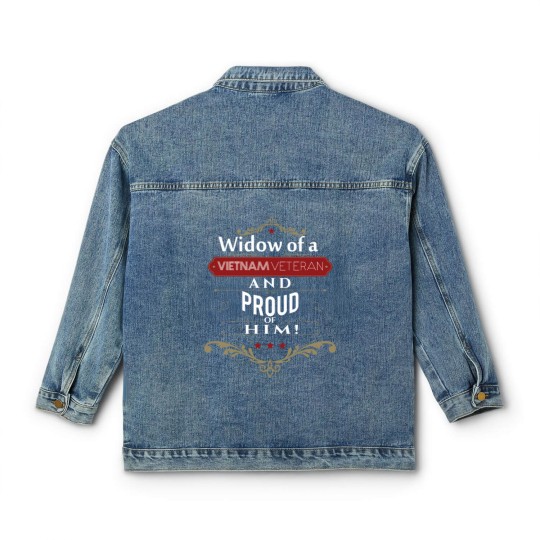 Discover Widow of a vietnam veteran and proud of him Classic Women's Denim Jackets